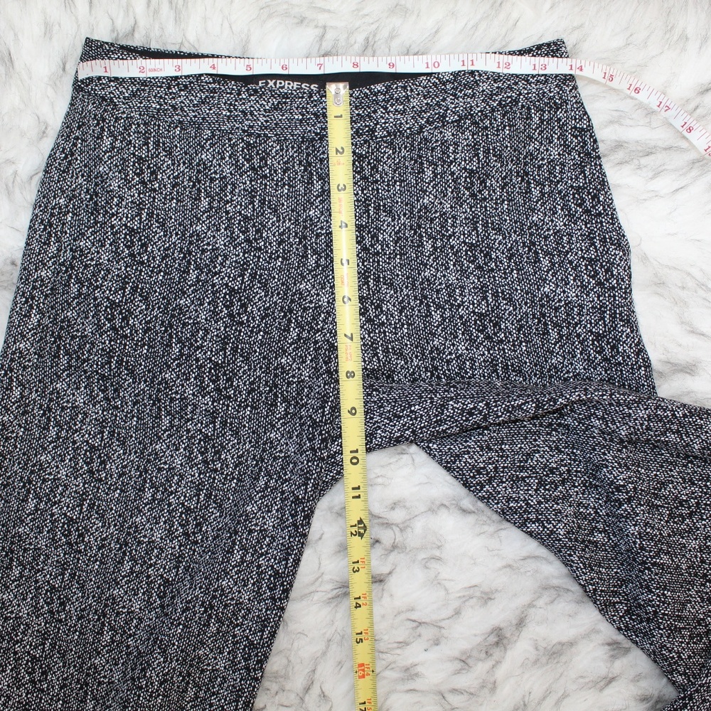 SOLD Express Wide Leg Trousers in Black & White - Picture 3 of 8